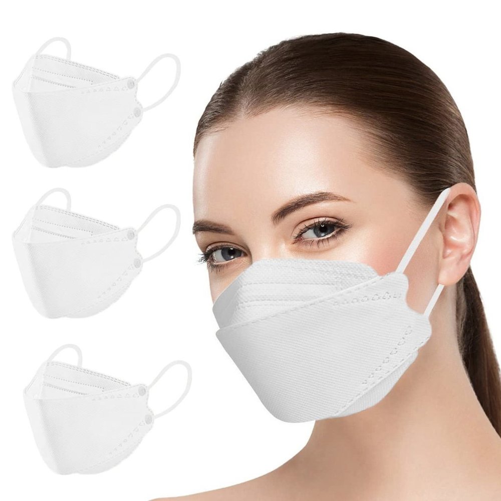 UNISEX KF94 Mask, 50PCS Face Masks, White Disposable Masks